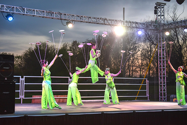 Lantern Light Festival acrobats