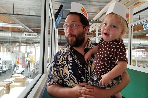 Visitors at the Jelly Belly Factory Tour