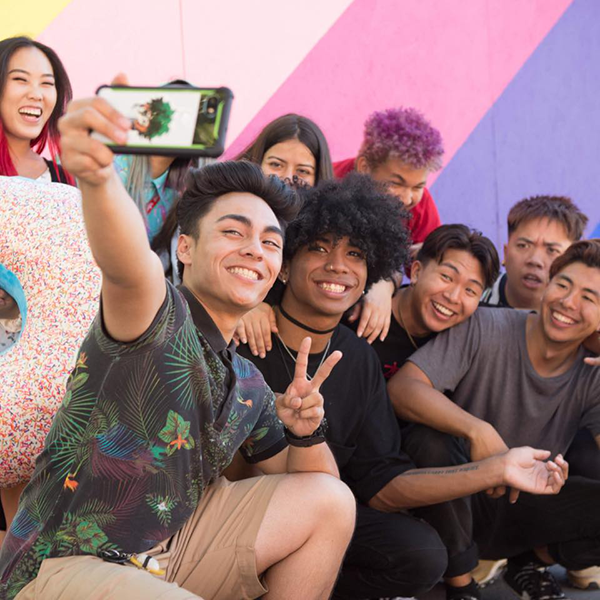 Group selfie at the Alameda County Fair