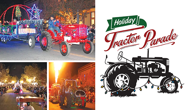 winters tractor parade tree lighting